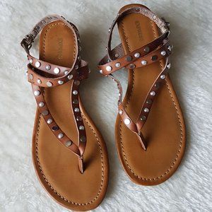 Sandals with studs - size 8